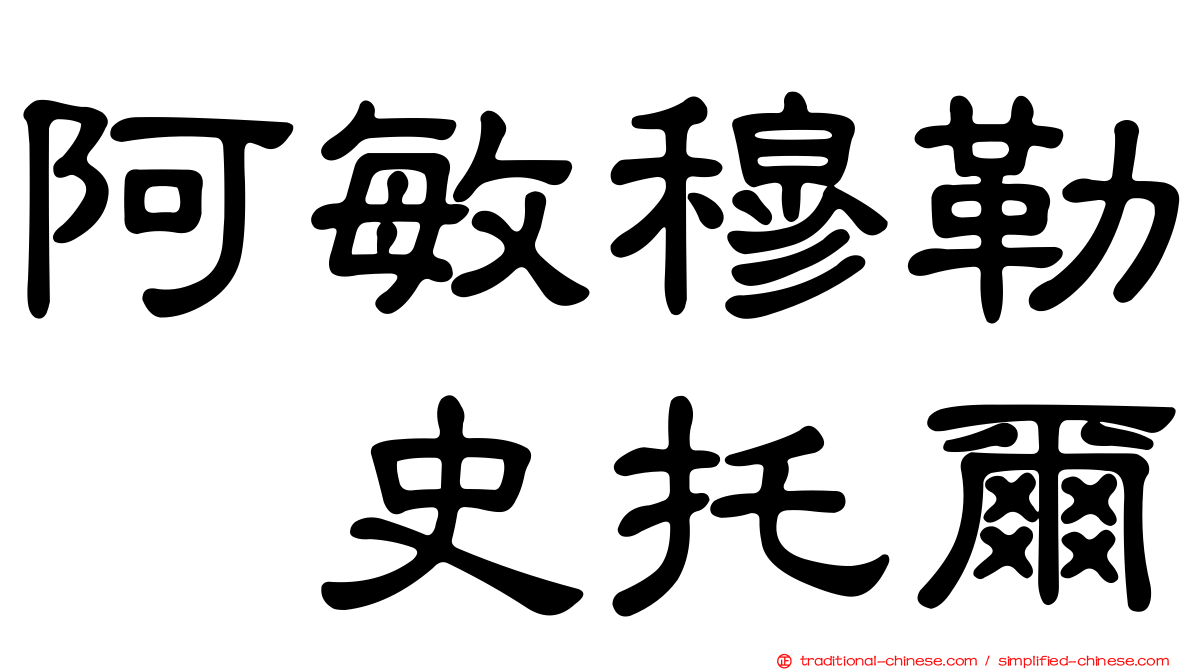 阿敏穆勒　史托爾